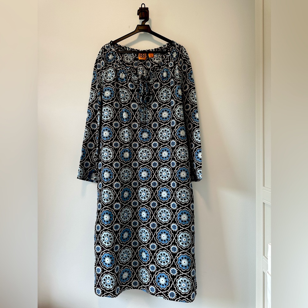 Tory Burch Beach Dress Cover Up Size 12 Beaded Mandala